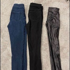 SPANX Black Skinny Jeans/ Leggings XSmall (black jean option only